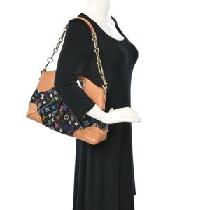 Authentic Murakami design by Louis Vuitton Noir “ Judy MM,” Rare find